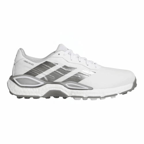 adidas Men's Codechaos 27 Spikeless Golf Shoes Cloud White Silver Metallic Grey Two Medium