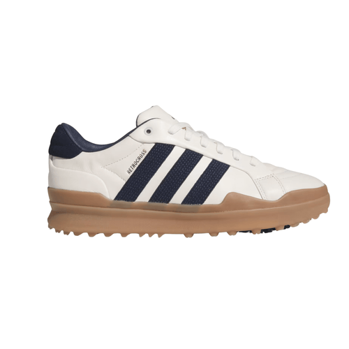 adidas Men's Retrocross Gripmore Spikeless Golf Shoes Chalk White Collegiate Navy Gum Medium