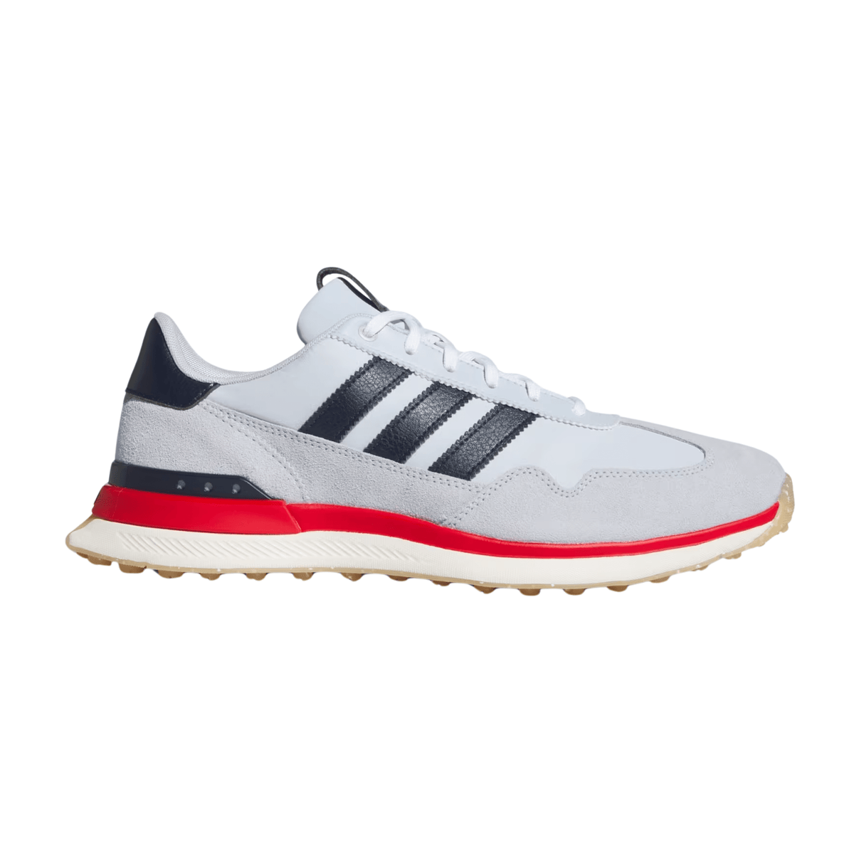 adidas Men's S2G 26 TEXTILE Spikeless Golf Shoe Crystal Sky Collegiate Navy Better Scarlet Medium