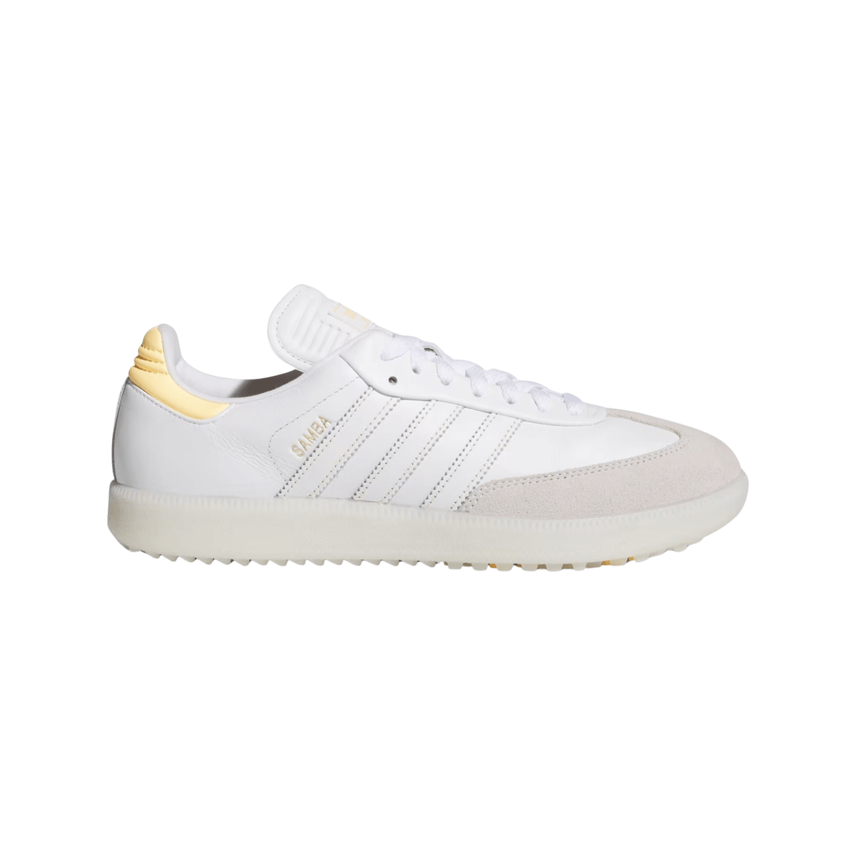 adidas Men's Samba Spikeless Golf Shoes Cloud White Ice Tangerine Off White Medium