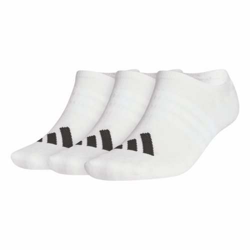 adidas Performance No Show Golf Socks - 3-Pack White