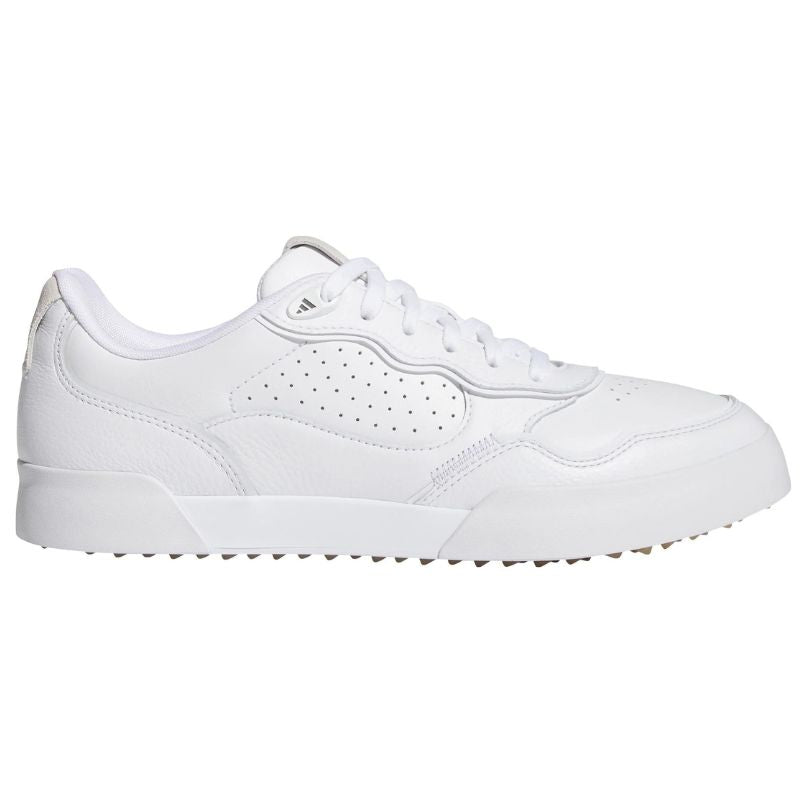 adidas Retrocross 25 Spikeless Golf Shoes Cloud White Grey Six Gum4 Medium