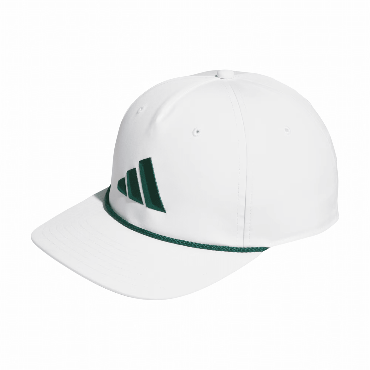 adidas Tour 5-Panel Hat White/Collegiate Green OSFM