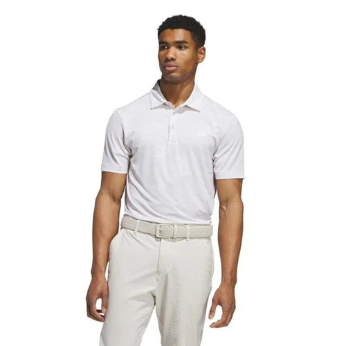 adidas Ultimate Speed Stripe Polo Aluminium White