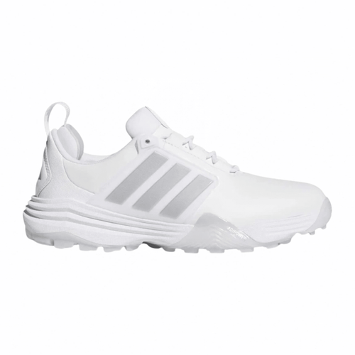adidas Women's Adipower 26 Spikeless Golf Shoes Cloud White Silver Metallic Dash Grey Medium