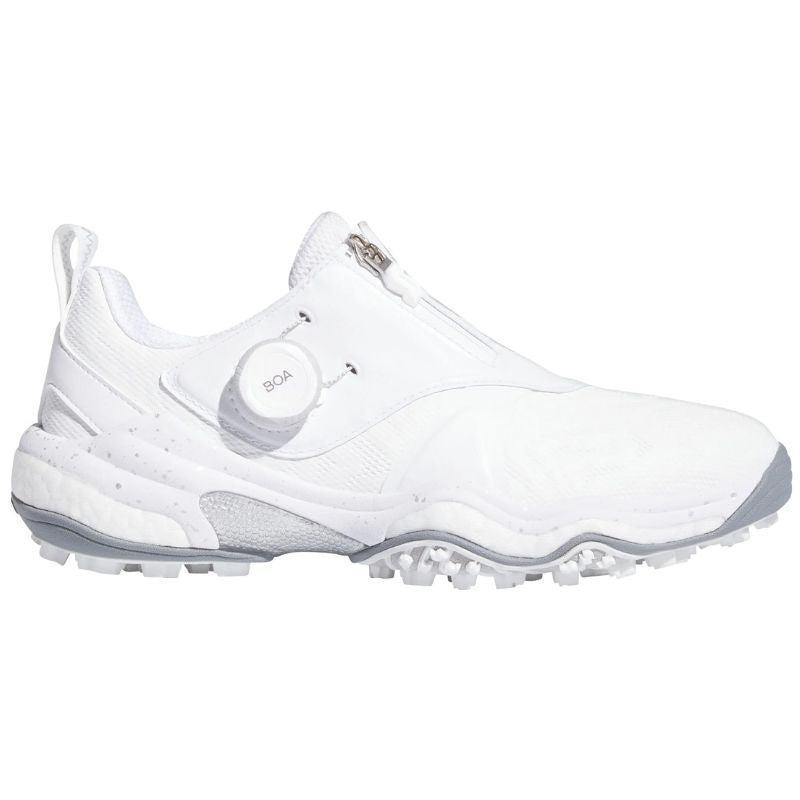 adidas Women's Codechaos BOA 25 Spikeless Golf Shoes Cloud White Silver Metallic Grey Two Medium