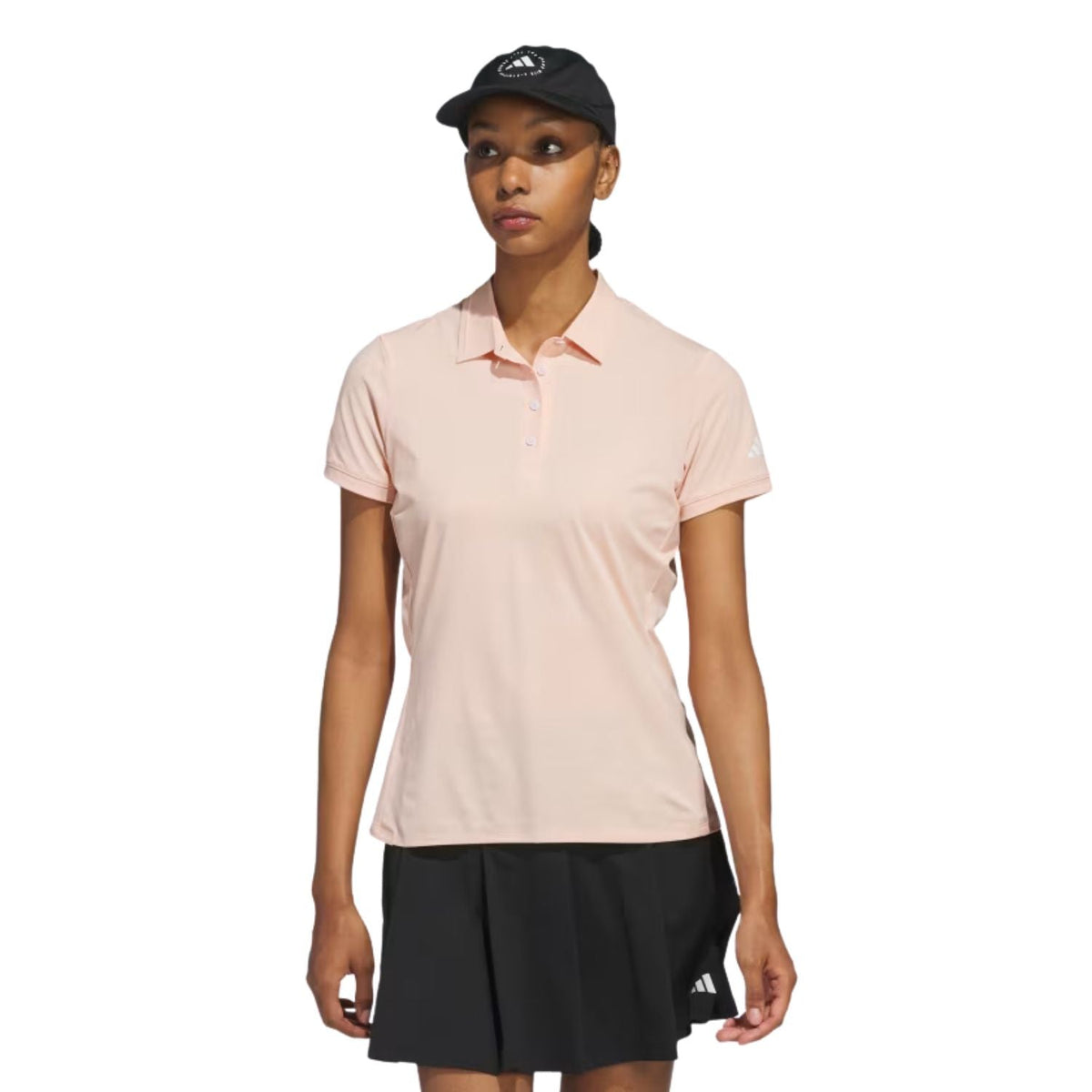 adidas Women's Ultimate365 Tour Twistknit Polo Powder Coral