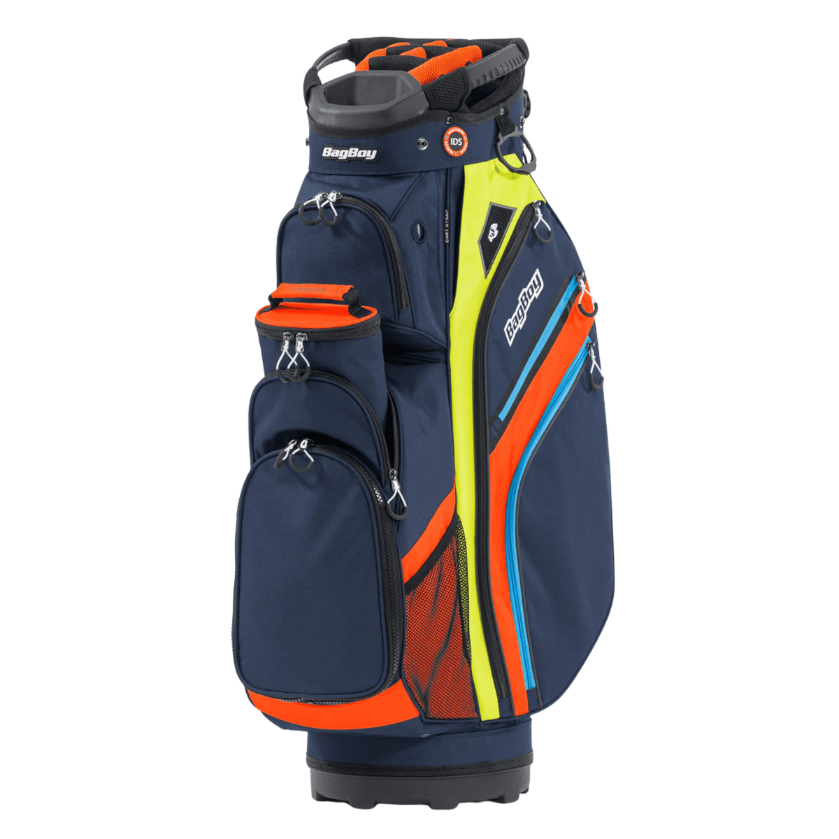 Bag Boy Chiller Pro Cart Bag Navy Orange Citrus