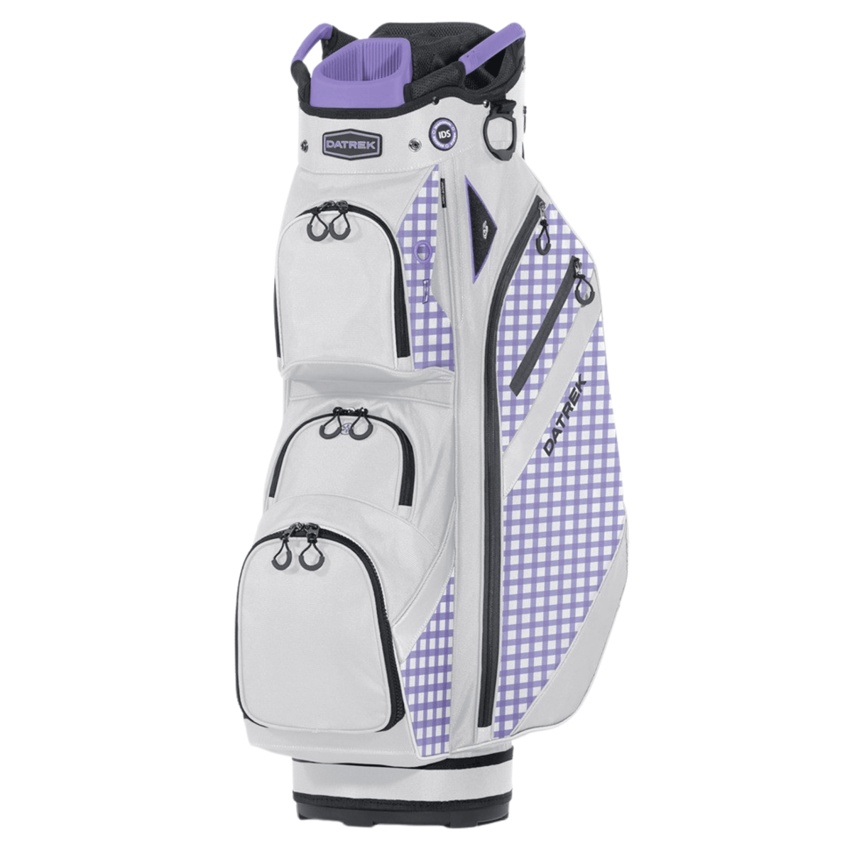 Bag Boy DATREK DG Lite III Cart Bag White Lavender Checkered