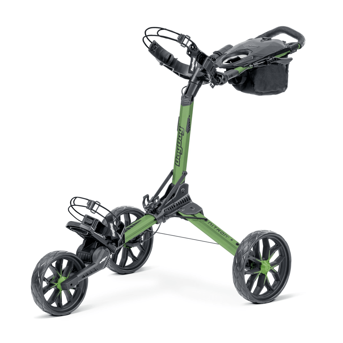 Bag Boy Nitron Auto-Open Push Cart Green Black