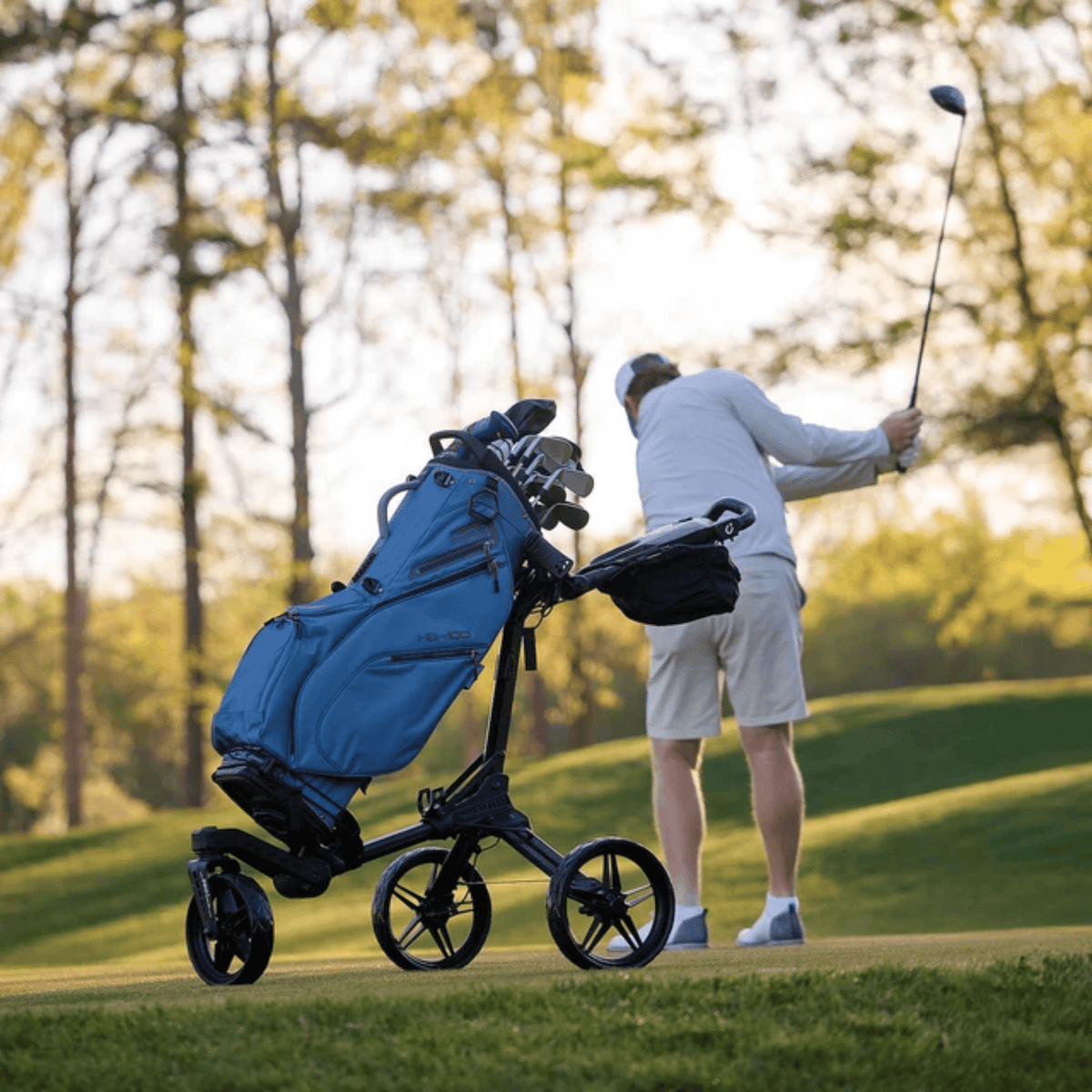 Bag Boy Nitron Auto-Open Swivel Push Cart