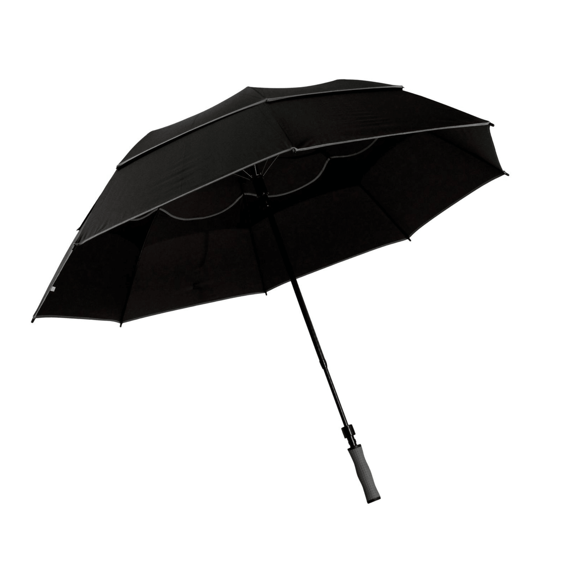 Bag Boy Windvent Telescoping Umbrella Black Grey