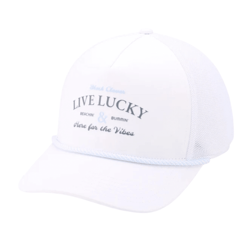 Black Clover Beach Bummin Rope Hat White OSFA