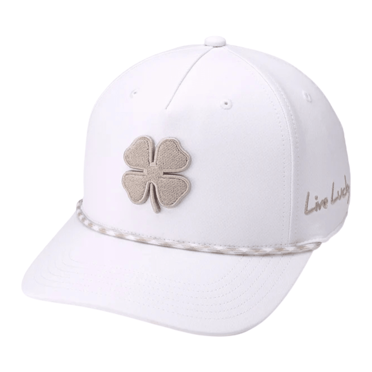 Black Clover Classic Rope Hat White Silver OSFA