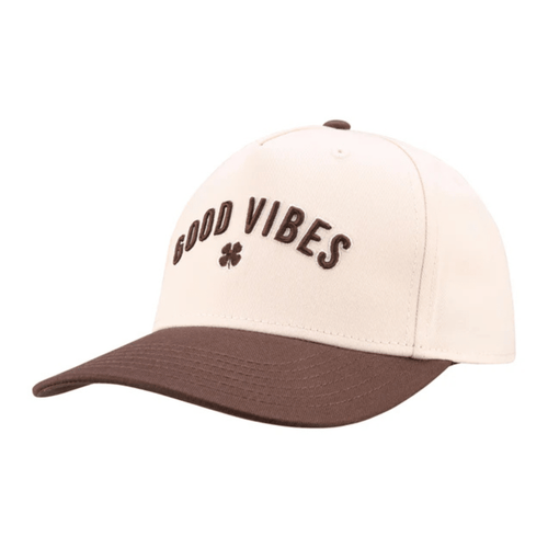Black Clover Good Vibes Only Hat Tan Brown OSFA