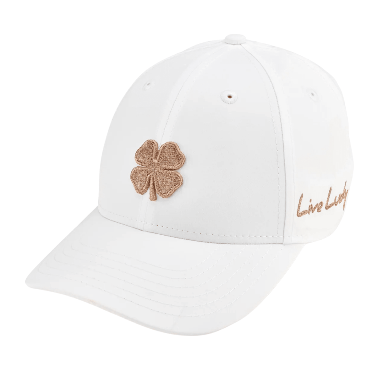 Black Clover Hollywood Hat White Rose Gold OSFA
