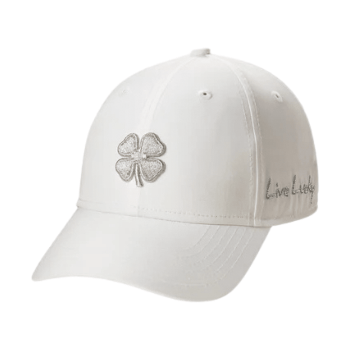 Black Clover Hollywood Hat White Silver OSFA
