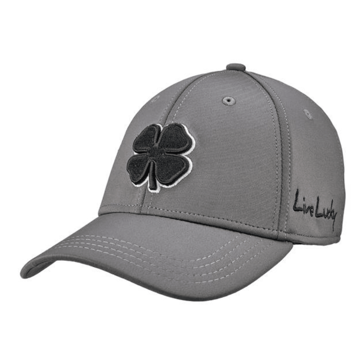 Black Clover Premium Clover Adjustable Hat Grey White OSFA