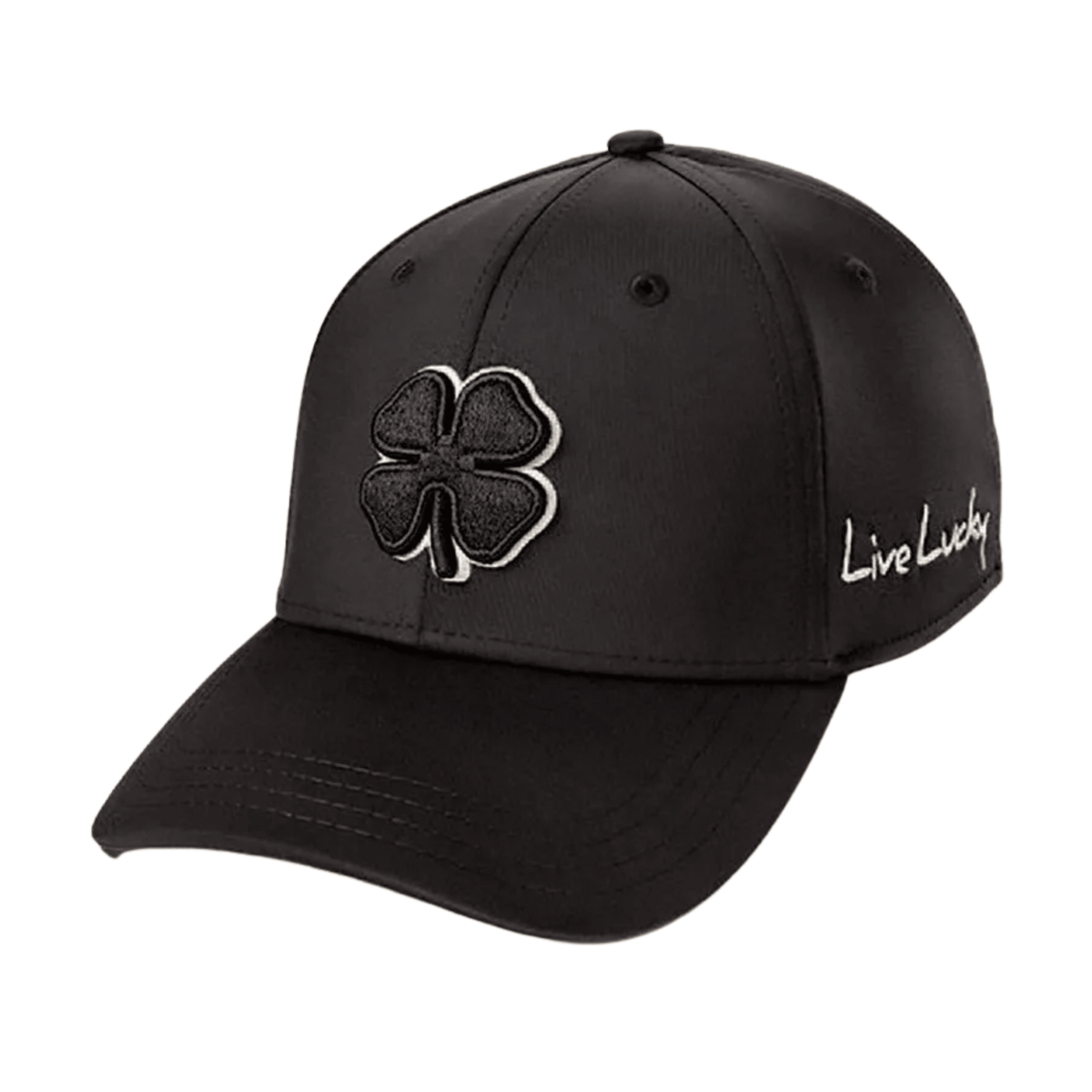 Black Clover Premium Clover Adjustable Hat Black White OSFA