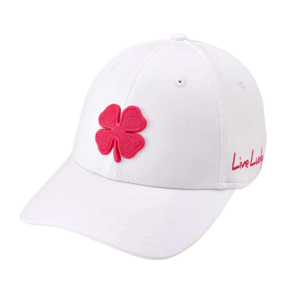 Black Clover Premium Clover Adjustable Hat White Pink OSFA