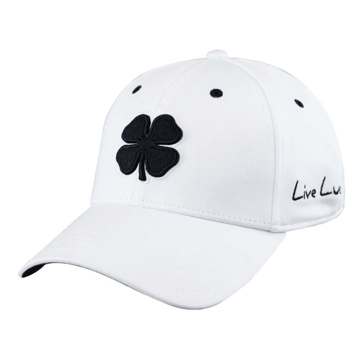 Black Clover Premium Clover Adjustable Hat White Black OSFA