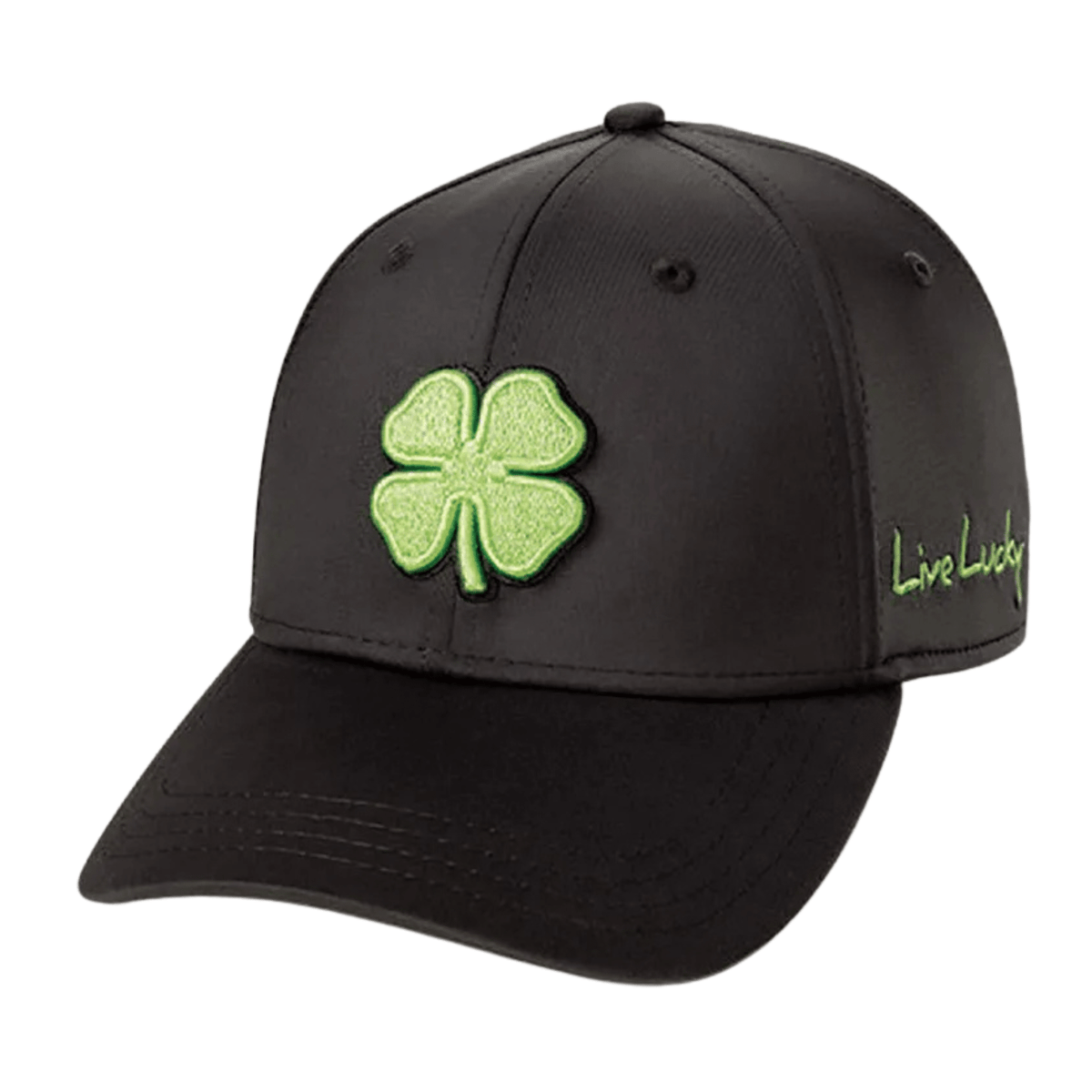Black Clover Premium Clover Adjustable Hat Black Green OSFA