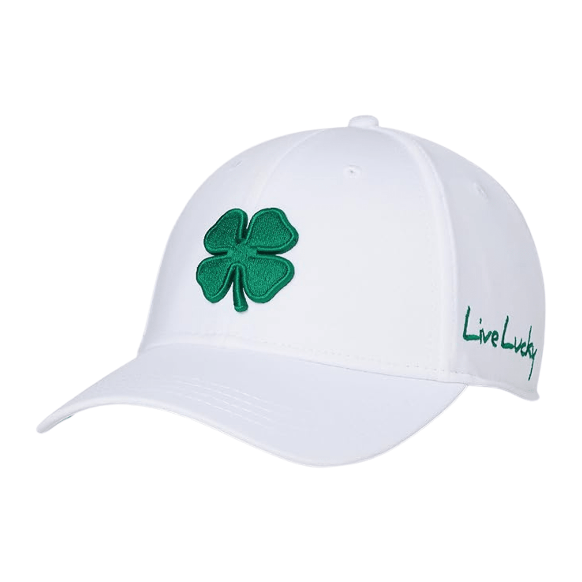 Black Clover Premium Clover Adjustable Hat White Green OSFA