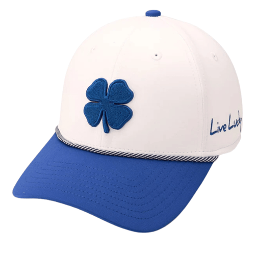 Black Clover Premium Clover Rope Hat White Royal Blue OSFA