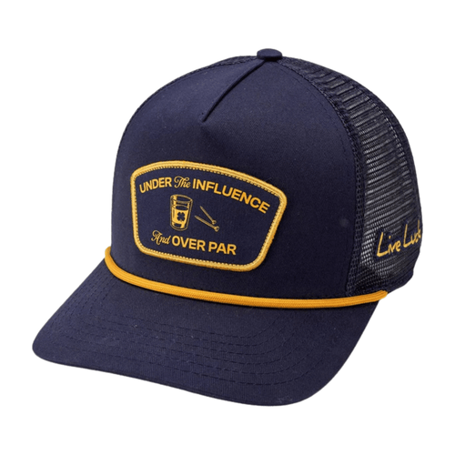 Black Clover Tee Shots Rope Hat Navy Yellow OSFA