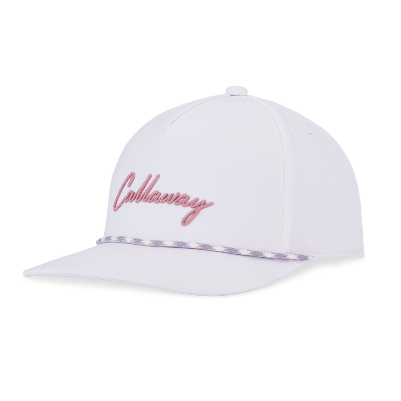 Callaway Birdie Putt Rope Hat White Lilas Pink OSFA