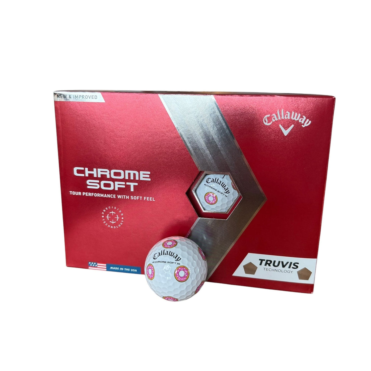 Callaway Chrome Soft Truvis Prior Gen. Golf Balls - National Donut Day National Donut Day