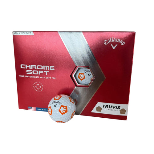 Callaway Chrome Soft Truvis Prior Gen. Golf Balls - Orange Dog Paw Orange Dog Paw