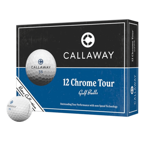 Callaway Chrome Tour Retro Golf Balls White