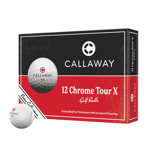 Callaway Chrome Tour X Retro Golf Balls White