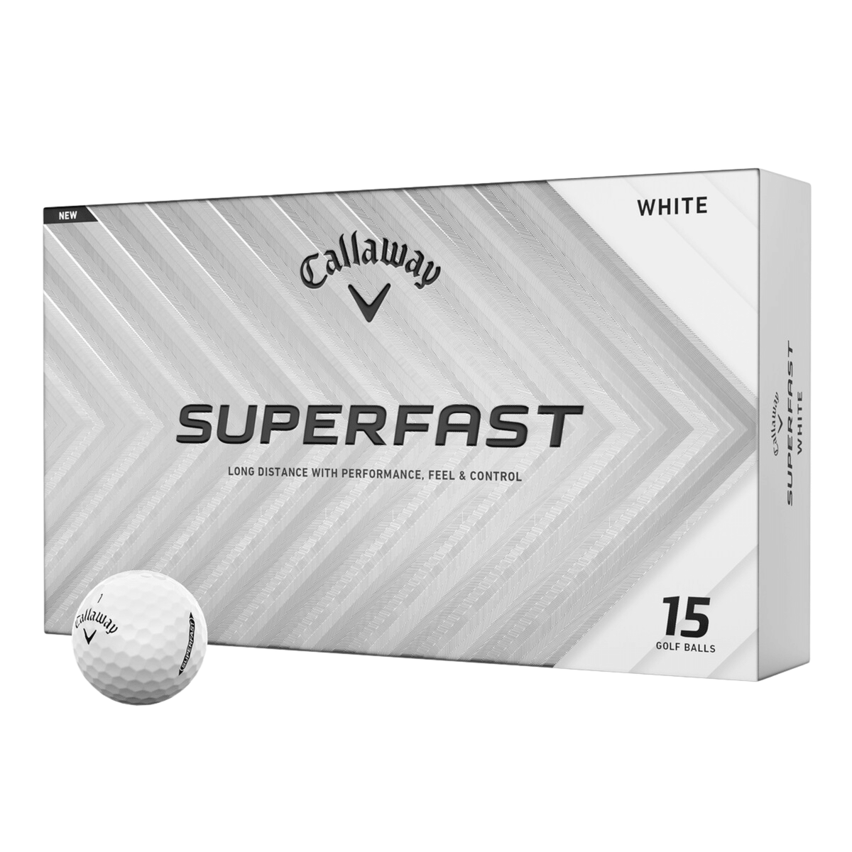 Callaway Superfast Golf Balls - 15-Pack White