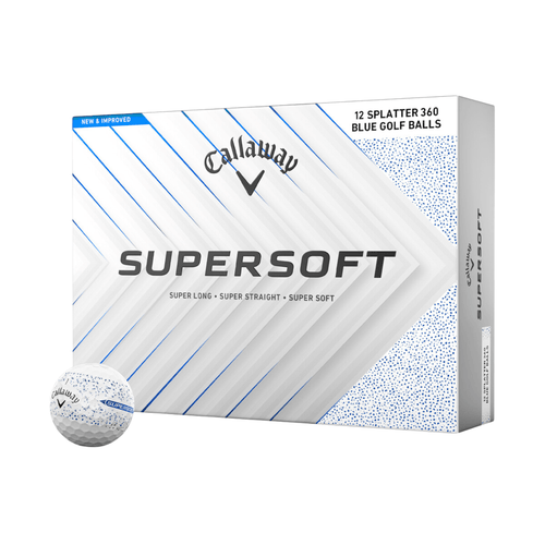 Callaway Supersoft Splatter 360 Golf Balls Blue