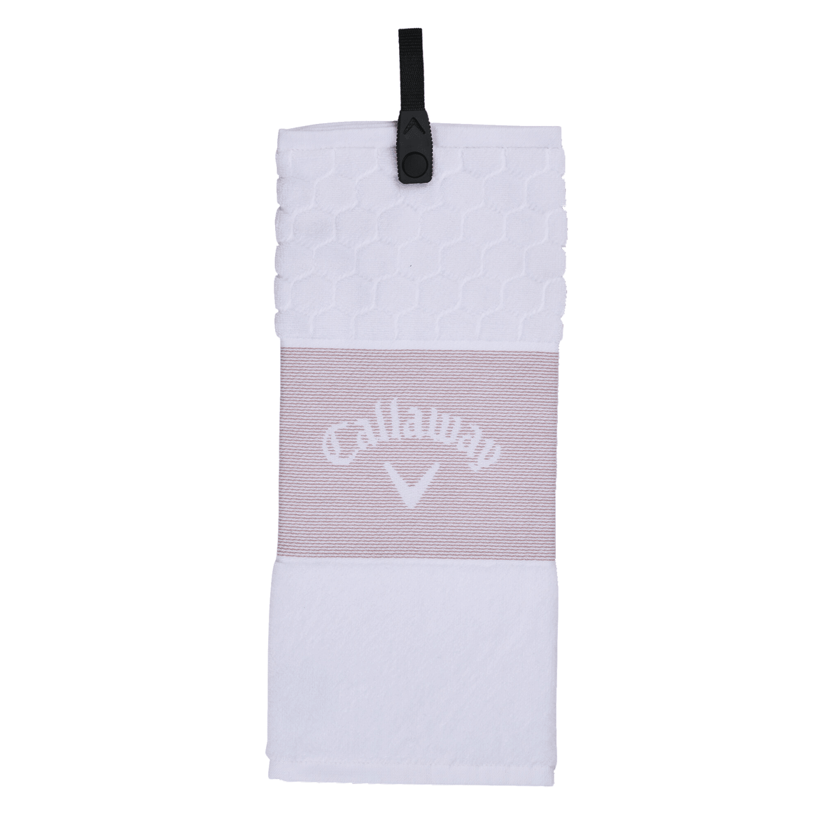 Callaway Trifold Towel Mauve White