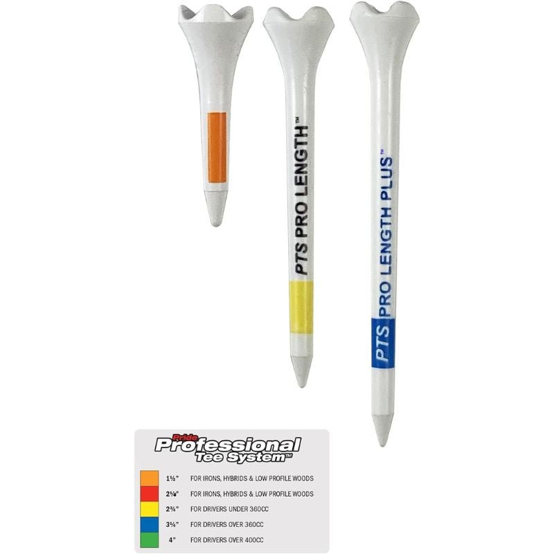 Champ PTS Pride Performance Plastic Golf Tees - 2 3/4" - White/Yellow (30pk)