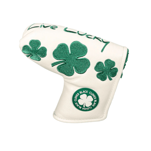 CMC DESIGN Black Clover Headcover - Blade Putter Putter Green White