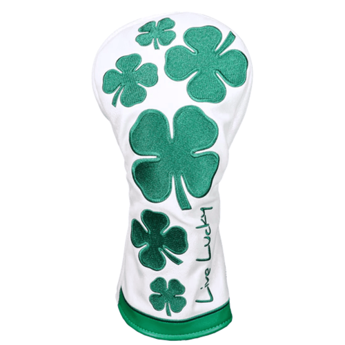 CMC DESIGN Black Clover Headcover - Fairway Fairway Wood Green White