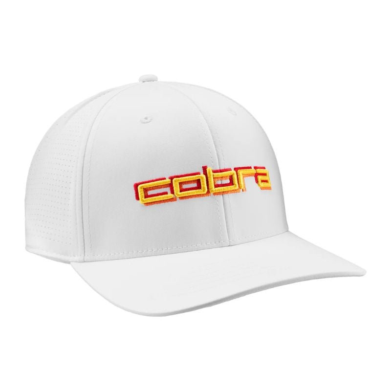 Cobra 3D Tour Golf Cap White Glow Rickie Orange OSFA