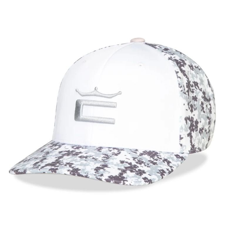 Cobra Camo Crown C Snapback Cap White OSFA