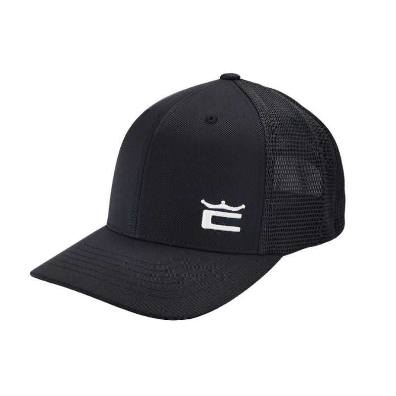 Cobra Crown Trucker Snapback Hat Black OSFA