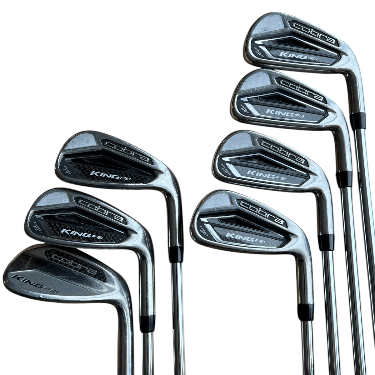 Cobra King F8 Iron Set - 5-PW, GW - Used Right Regular Steel - TT XP 90