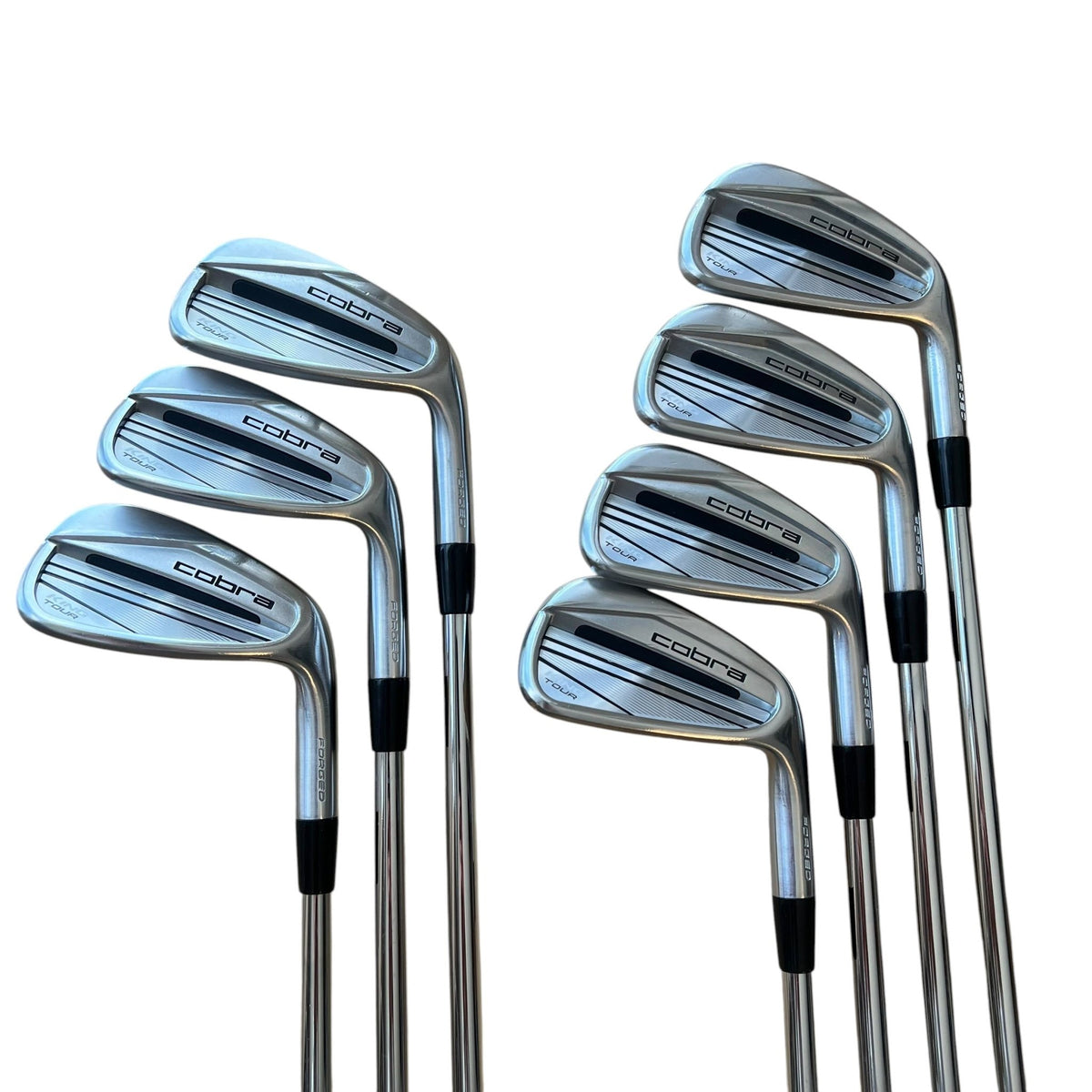 Cobra KING Tour Iron Set - 4-PW - Used Right Stiff Steel - Dynamic Gold Tour Issue S400