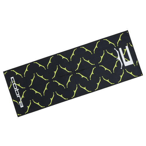 Cobra Microfiber Crown Golf Towel Black