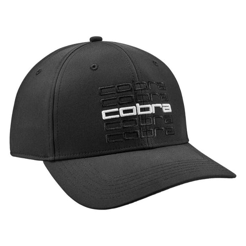 Cobra Repeat Golf Cap Puma Black White Glow OSFA