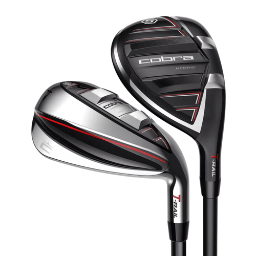 Cobra T-Rail Combo Iron Set - Graphite - 4H, 5H, 6-PW Right Senior Graphite - Cobra Ultralite 45g