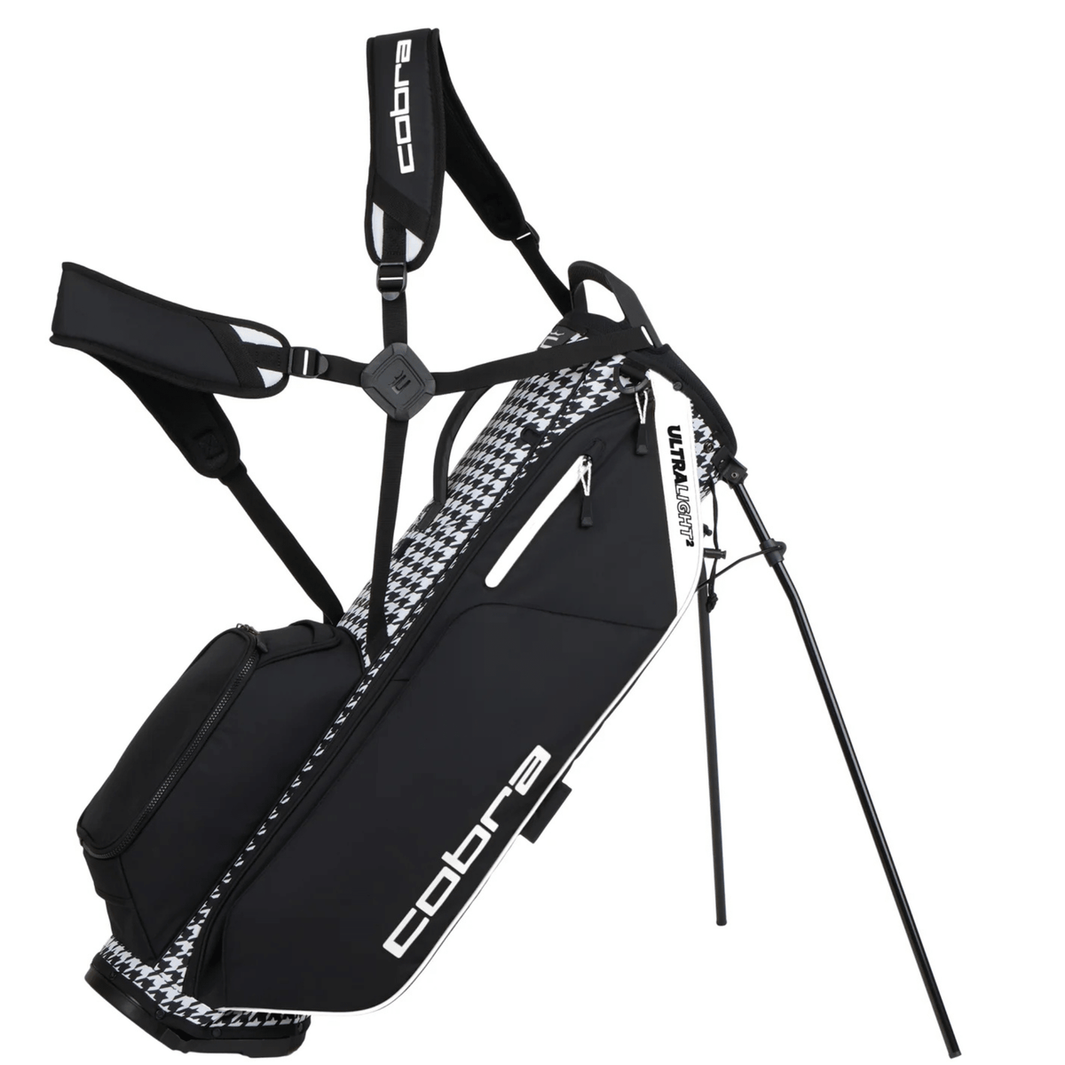 Cobra Ultralight 2 Stand Bag Houndstooth Melted Carmel