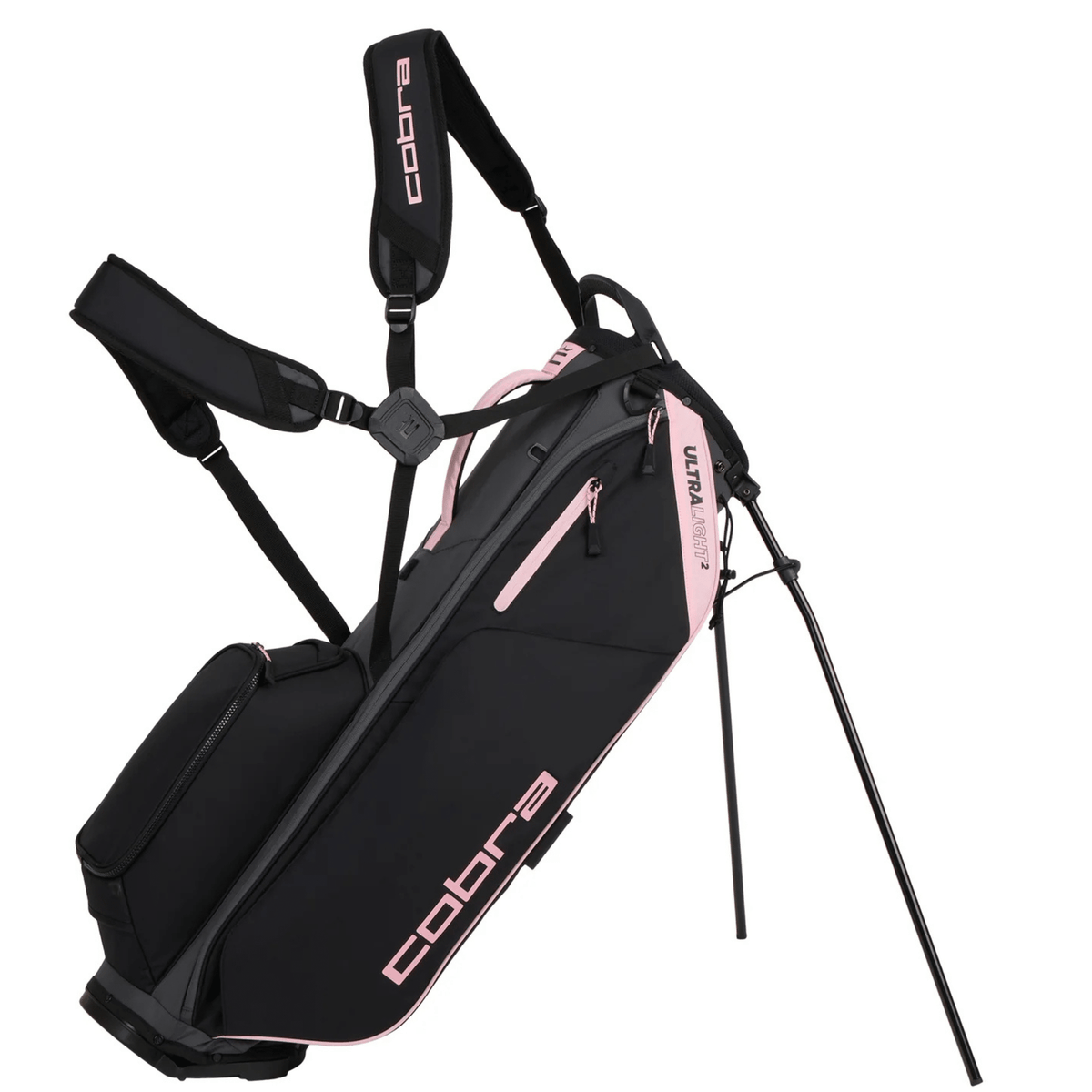 Cobra Ultralight 2 Stand Bag Black Rose Gold